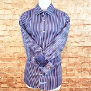 English Laundry Christopher Wicks Stripe Shirt EUC